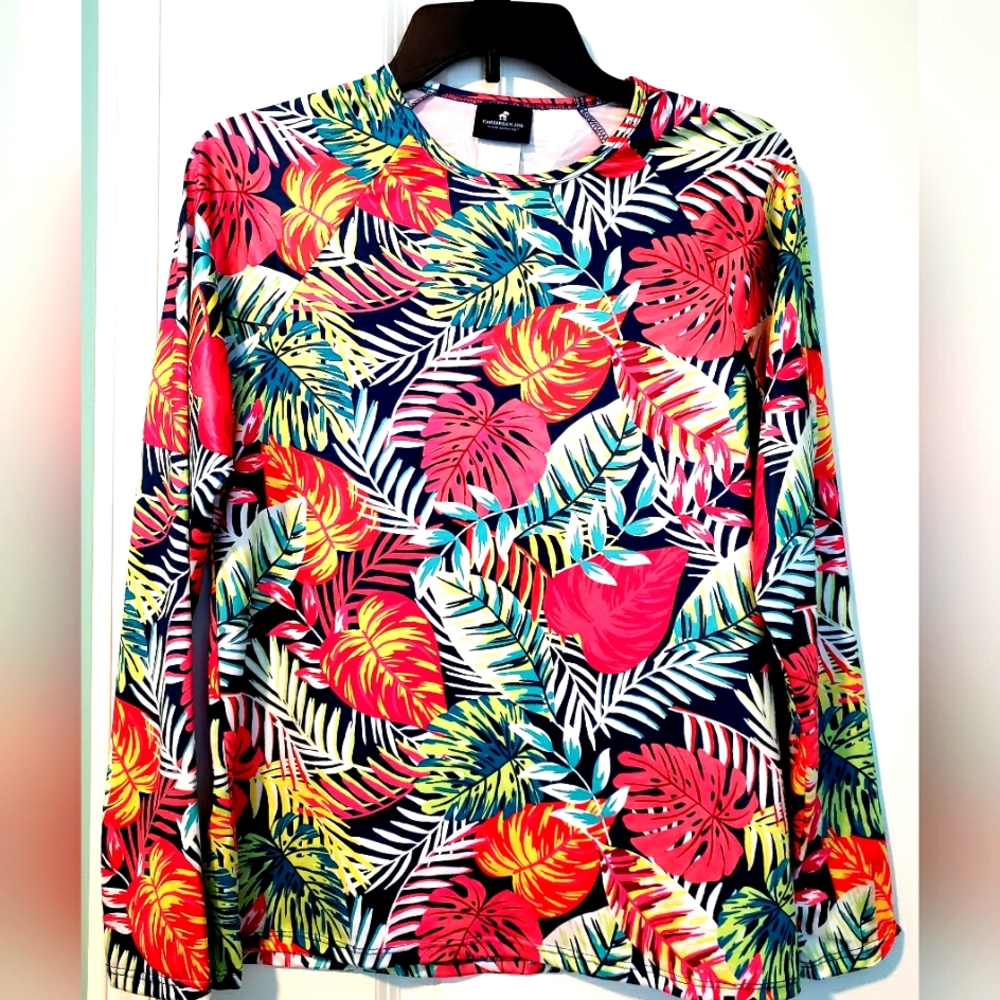 EUC Caribbean Joe's Women's Swim Shirt, size large